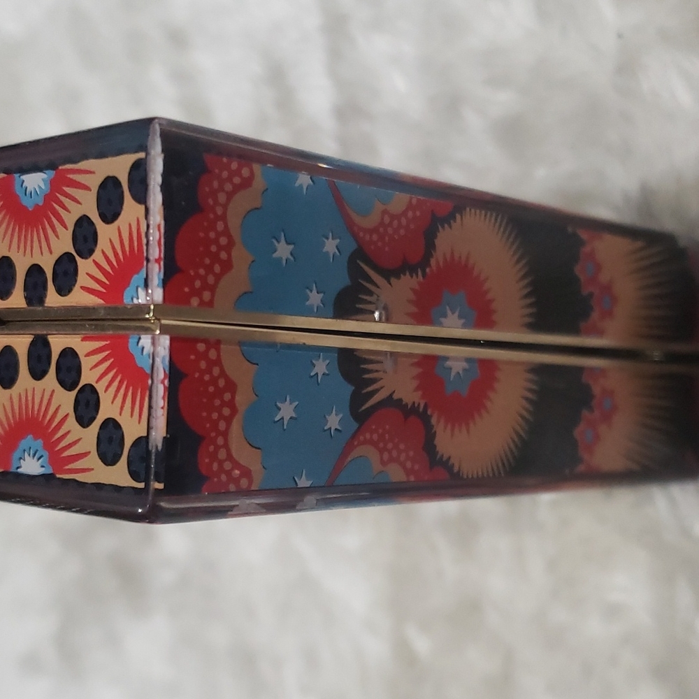 Valentino multi color acrylic clutch - Picture 3 of 10